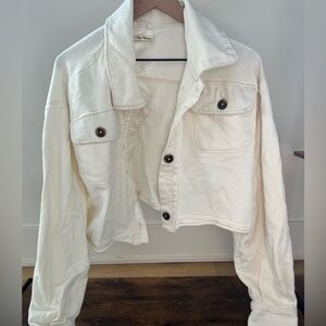 We The Free white oversized jacket